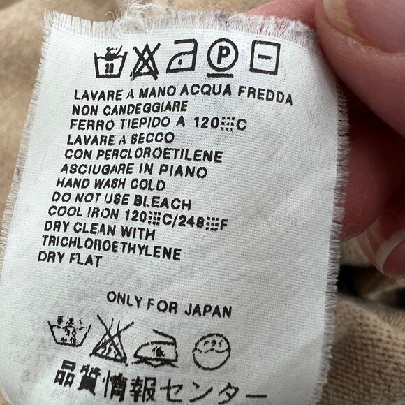 Weekend Max Mara Hooded Cardigan Wool Cashmere Blend Women S Tan Open Front READ - Picture 9 of 11